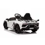 Детский электромобиль RiverToys Lamborghini Aventador SVJ (A333MP) белый - Фото 3