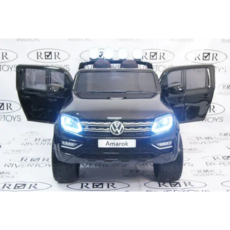 Электромобиль RiverToys VOLKSWAGEN-AMAROK-M999MM Black - Фото 3