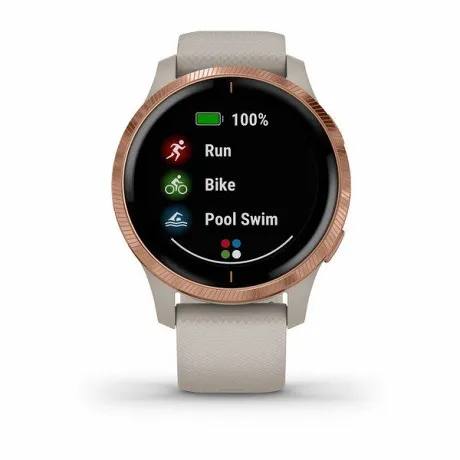 Смарт-часы с GPS Garmin VENU песочного цвета с золотистым безелем - Фото 8
