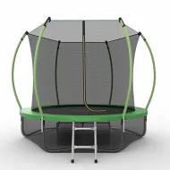Уличный батут EVO JUMP Internal 10ft (Green) с внутренней сеткой и лестницей + нижняя сеть
