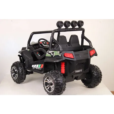 Электромобиль RiverToys T888TT 4WD камуфляж - Фото 7