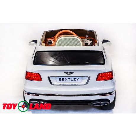 Электромобиль ToyLand Bentley Bentayga белый - Фото 6