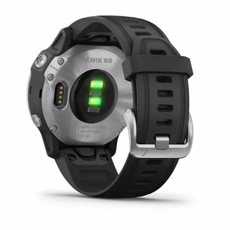 Часы Garmin FENIX 6S серебристый с черным ремешком - Фото 4