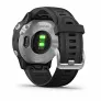 Часы Garmin FENIX 6S серебристый с черным ремешком - Фото 4