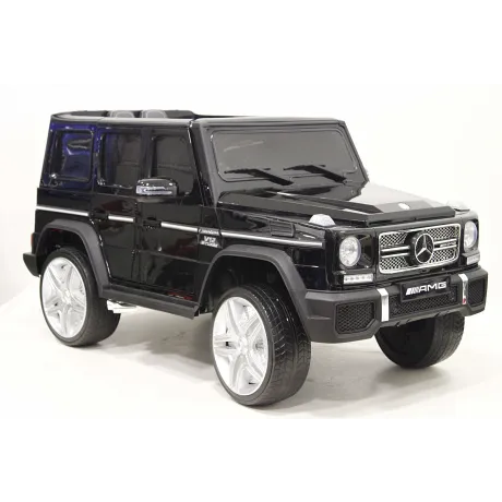 Электромобиль RiverToys Mercedes-Benz G65 AMG 4WD черный - Фото 5