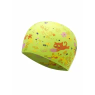 Шапочка для плавания Atemi, силикон, салатовая (котята), дет., PSC307