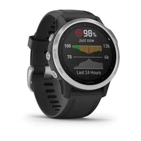 Часы Garmin FENIX 6S серебристый с черным ремешком - Фото 10