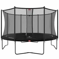 Уличный батут BERG Favorit Regular 430 Black + защитная сетка Safety Net Comfort