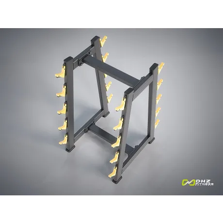 Стойка для штанг 10 шт DHZ Barbell Rack E-1055В - Фото 5