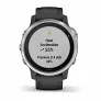 Часы Garmin FENIX 6S серебристый с черным ремешком - Фото 7