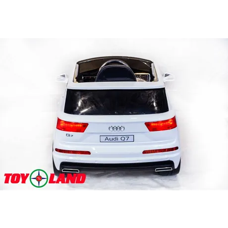 Электромобиль ToyLand Audi Q7 высокая дверь белый - Фото 7