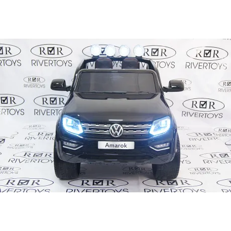 Электромобиль RiverToys VOLKSWAGEN-AMAROK-M999MM Black - Фото 2